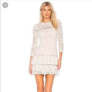 Aijek white dress for bridal shower or engagement shoot